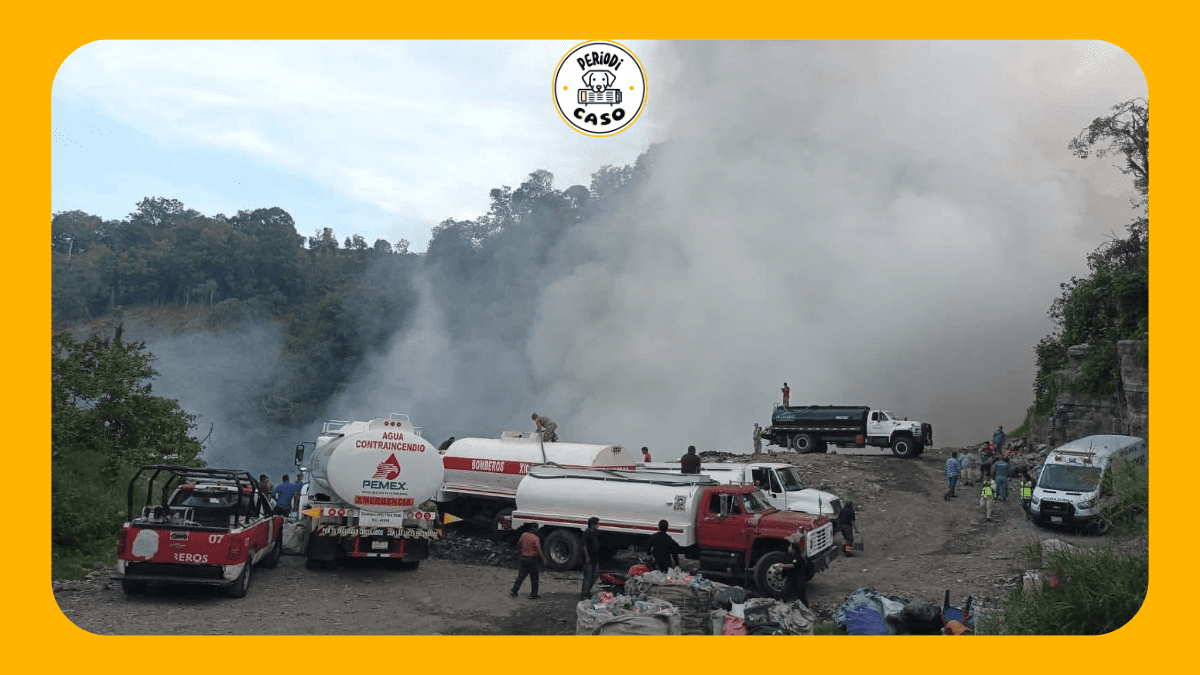 Incendio en basurero irregular de Xicotepec desata crisis ambiental en la Sierra Norte de Puebla