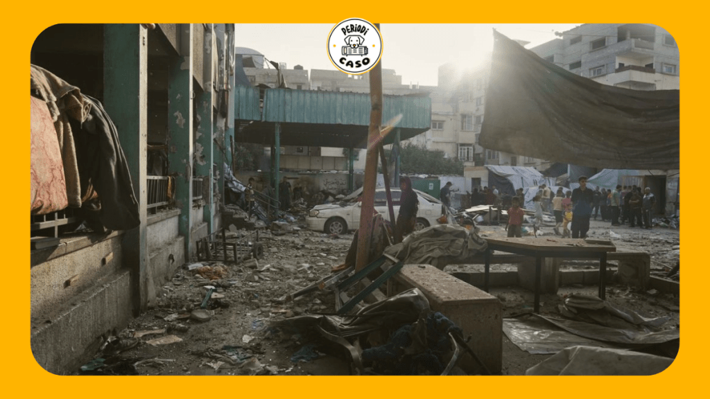 Cincuenta muertos más en Gaza tras bombardeo de Israel a una escuela