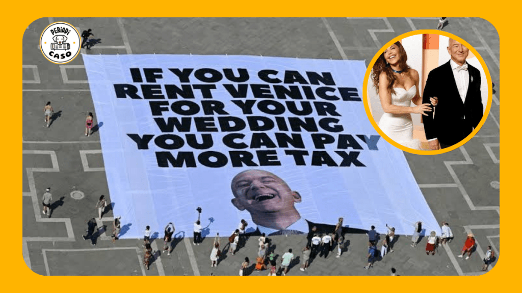 Boda de Bezos desata protestas en Venecia: “No somos un parque&nbsp;temático”