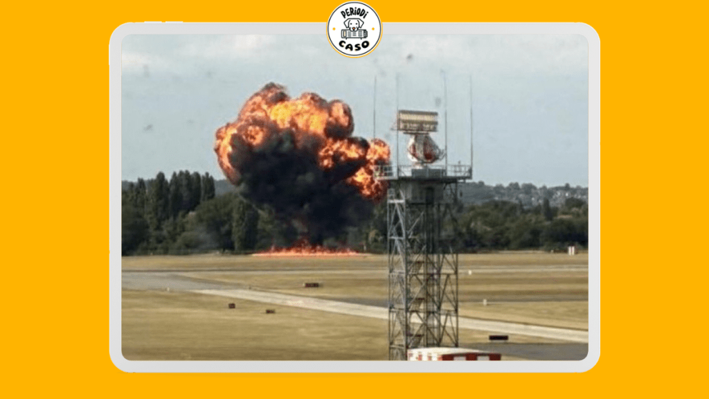 Avioneta choca y explota en el aire en el aeropuerto Southend