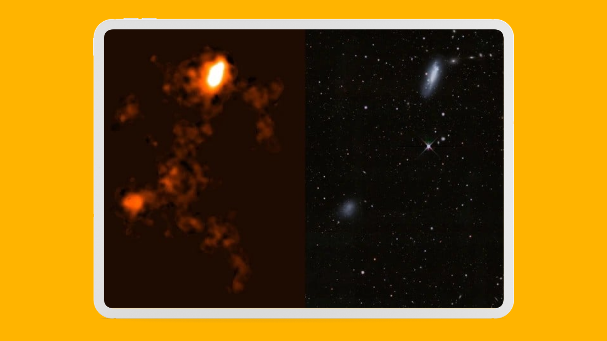 puente de gas de 185.000 años luz entre dos galaxia