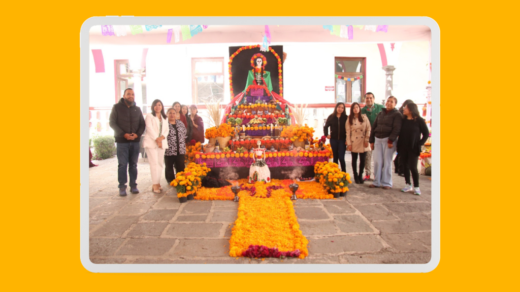 Bienestar honra a poblanos ilustres con coloridas&nbsp;ofrendas