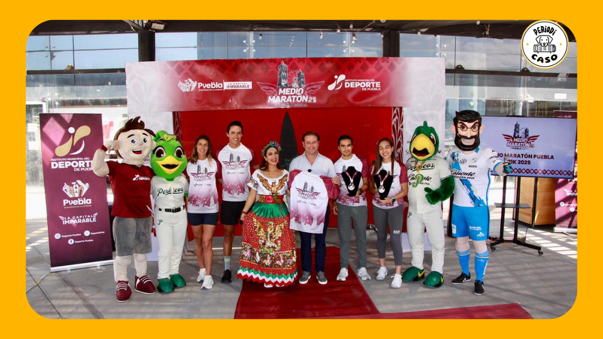 Presentan rutas y medalla del Medio Maratón 21K Puebla 2025