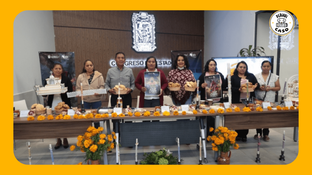 Tochimilco presenta altares y ofrendas del Día de Muertos en el Congreso de Puebla