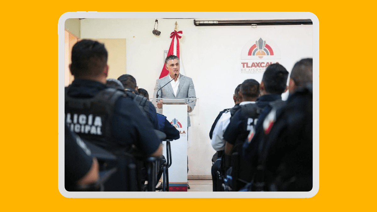 Alfonso Sánchez reconoce y dignifica la labor de la policía de Tlaxcala