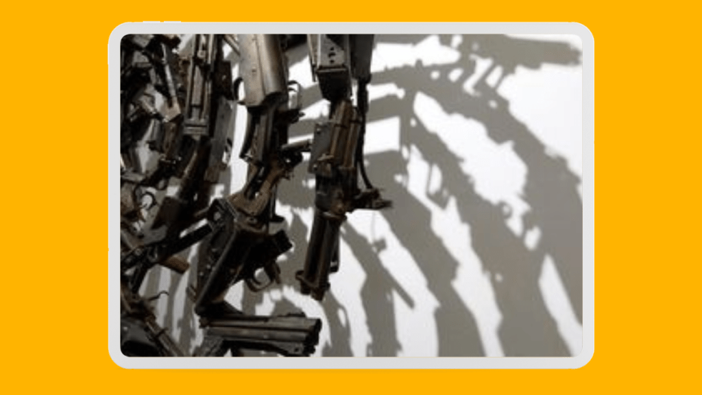 Convocan a artistas a transformar armas decomisadas en esculturas de&nbsp;paz