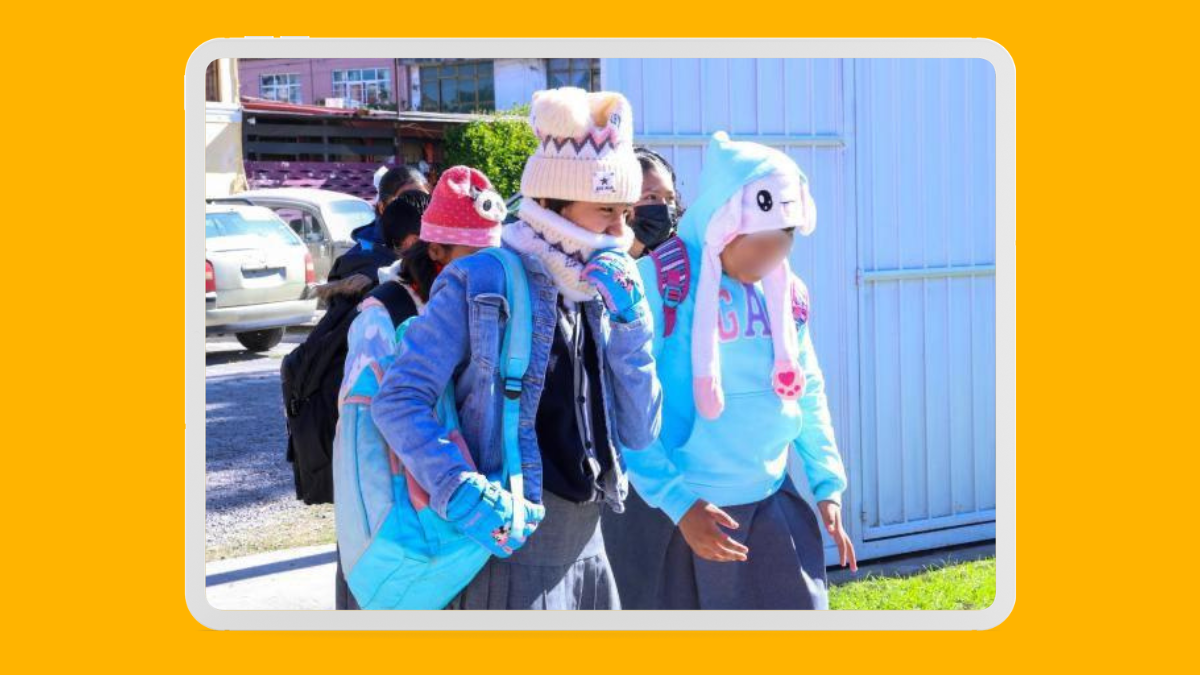 Frente frío 16 provoca suspensión de clases en Sierra Norte y Nororiental