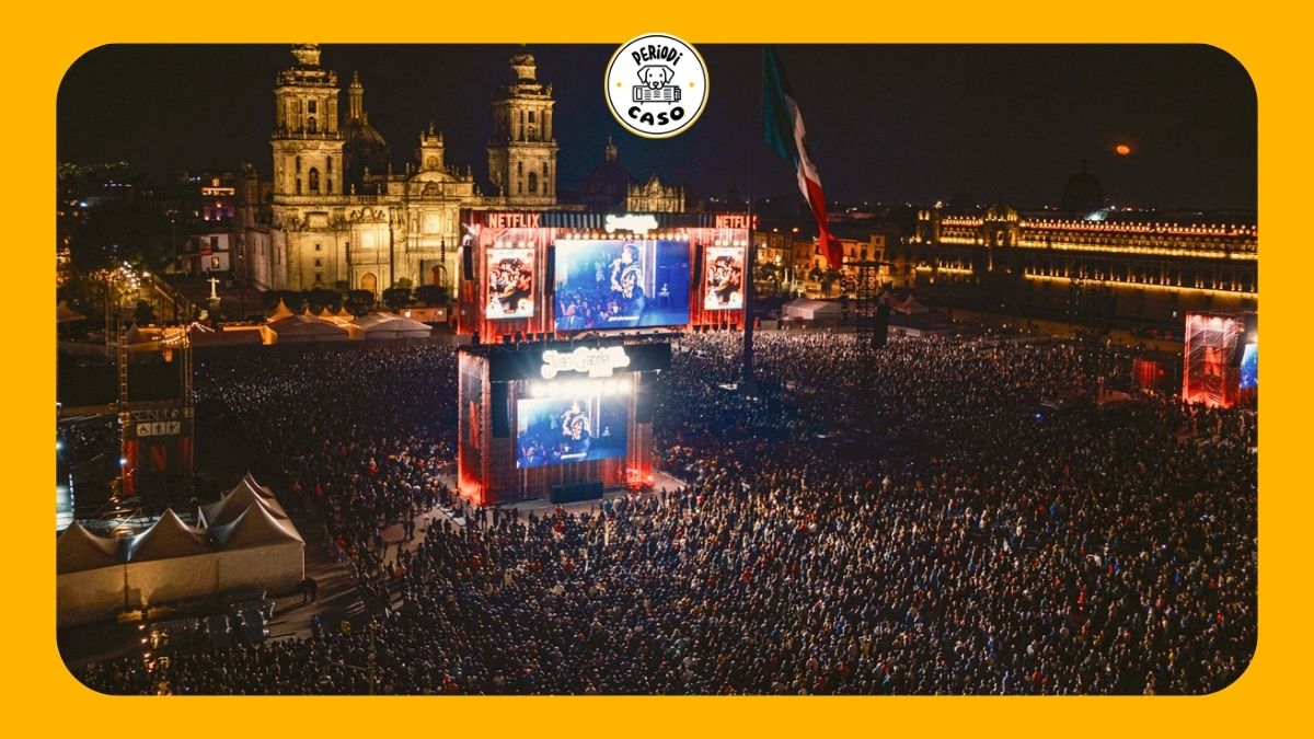 Juan Gabriel en el zócalo de CDMX