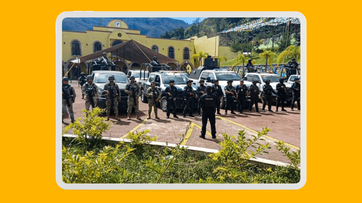 Refuerzan vigilancia en Eloxochitlán con apoyo del Ejército Mexicano