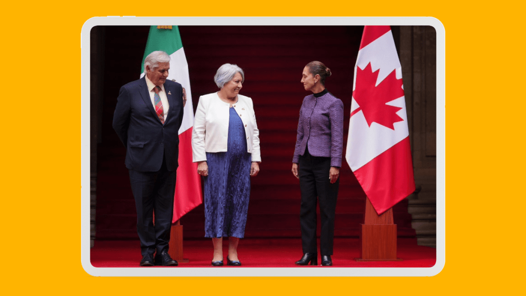 Claudia Sheinbaum se reúne con la gobernadora general de Canadá