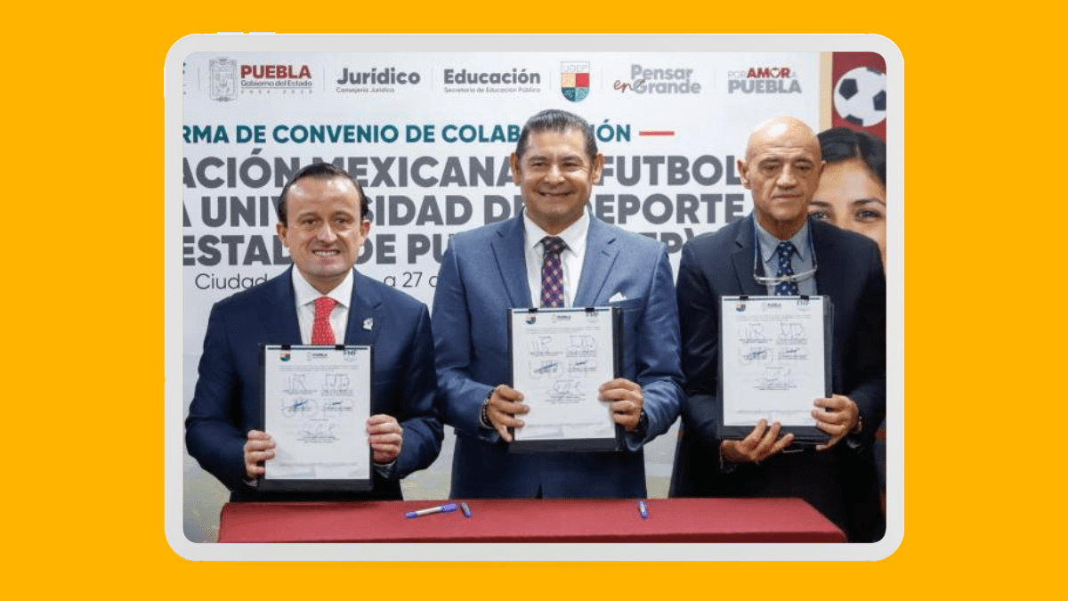 FEMEXFUT y Puebla firman convenio histórico para formar talento deportivo