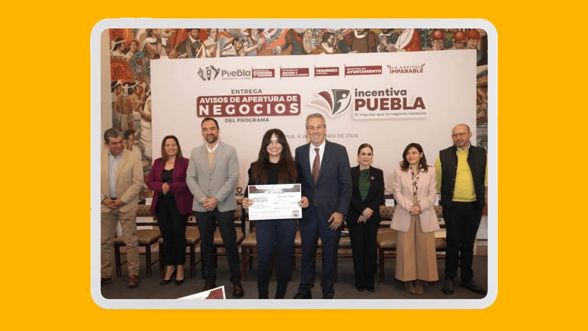 Incentiva Puebla impulsa la apertura gratuita de negocios en la capital