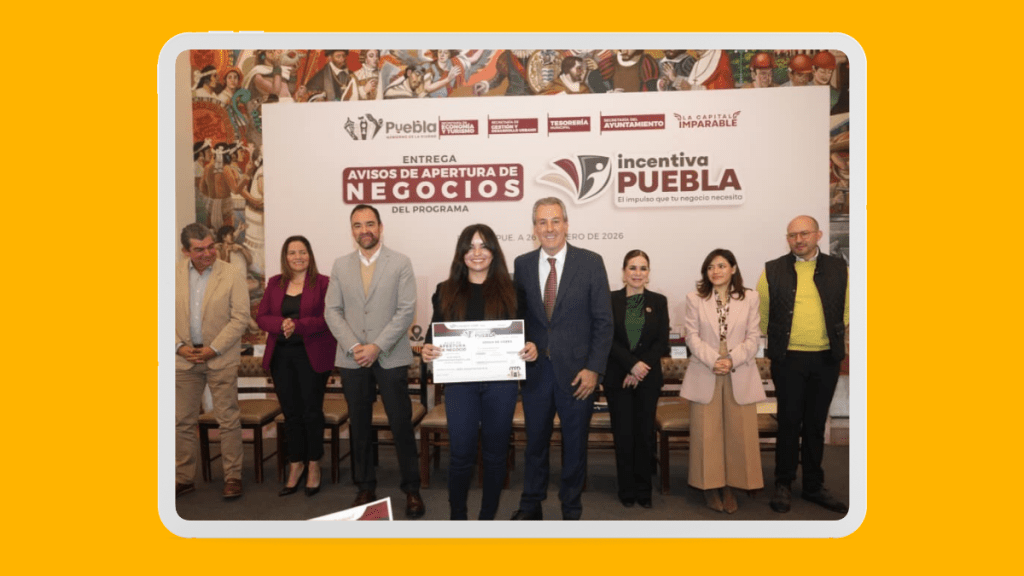 Incentiva Puebla impulsa la apertura gratuita de negocios en la&nbsp;capital
