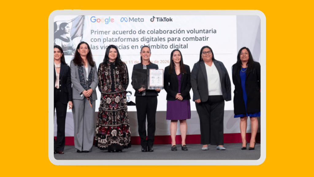 Gobierno acuerda con redes sociales frenar violencia digital contra mujeres
