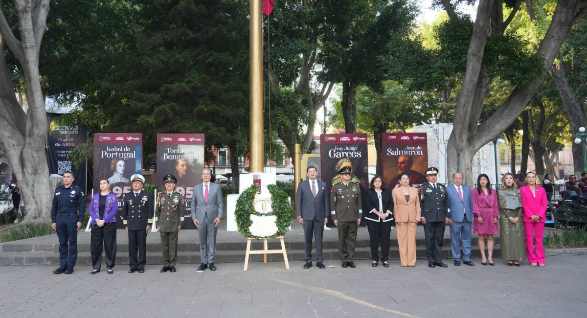 Armenta y Chedraui encabezan aniversario 495 de la ciudad de Puebla