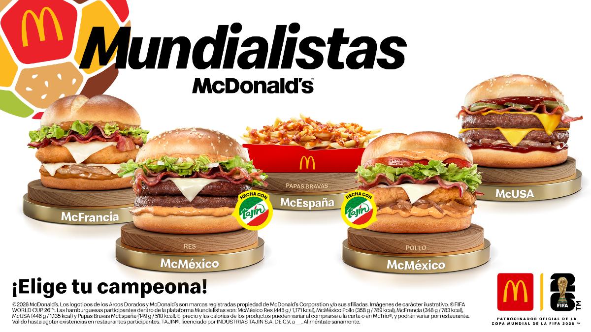 McDonald’s lanza menú mundialista con Tajín en México