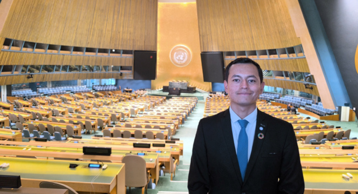 Alumno BUAP representa a Puebla en foro juvenil de la ONU en Nueva York