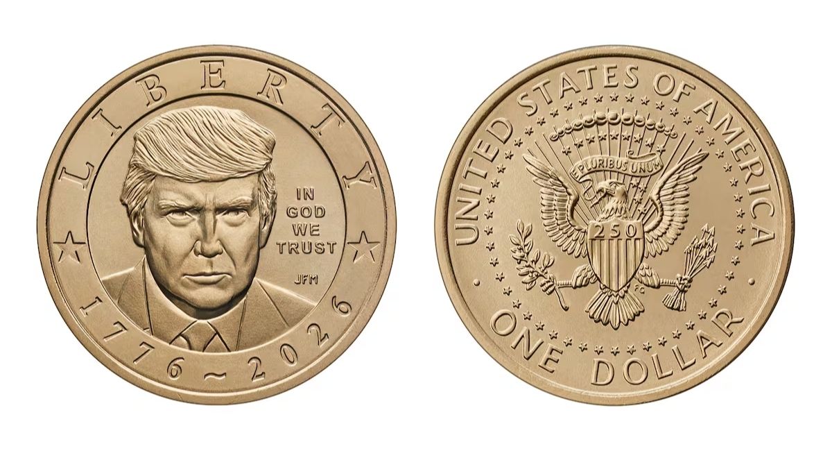 EU emitirá moneda conmemorativa de un dólar con la imagen de Trump