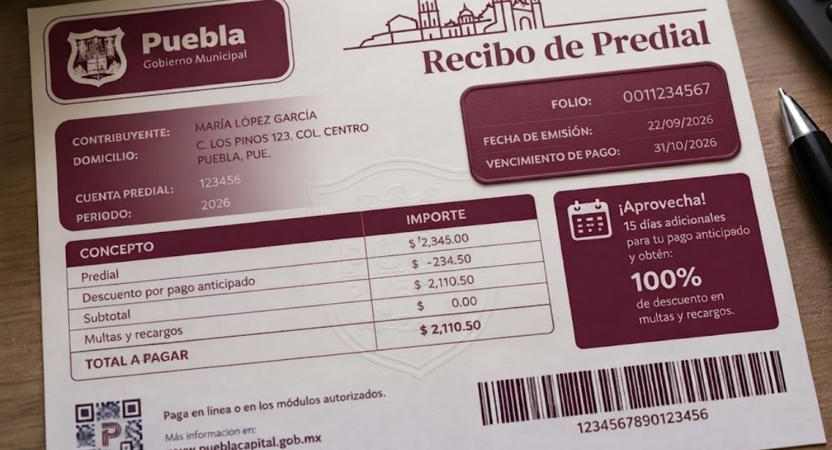Predial Puebla: 20 mil morosos enfrentarán cobros judiciales este noviembre